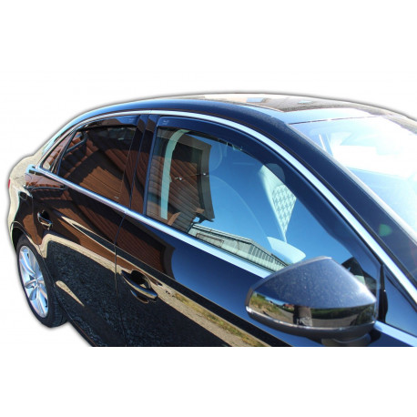 Window deflectors Window deflectors for AUDI A3 SEDAN (V8) 4D 2012-2020 (+OT) 4pcs (front+rear) | races-shop.com