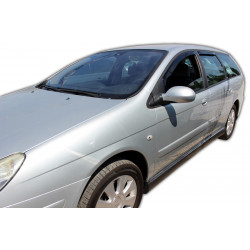 Window deflectors for CITROEN C5 5D 2000-2007 2pcs (front)