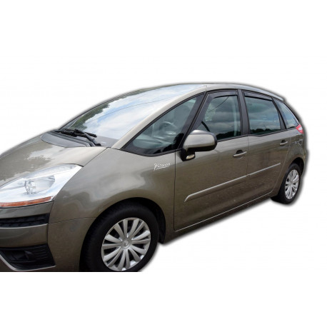 Window deflectors Window deflectors for CITROEN C4 PICASSO Mk1 5D 09.2006-2013 (+OT) 4pcs (front+rear) | races-shop.com