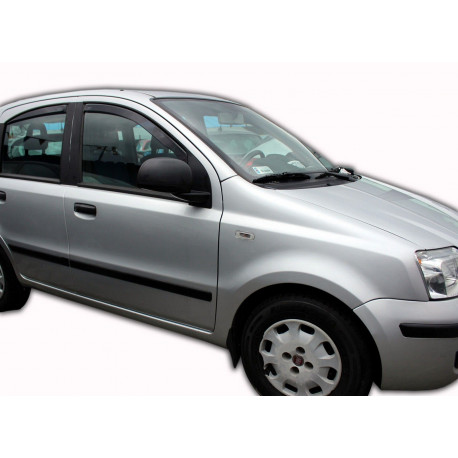 Window deflectors Window deflectors for FIAT PANDA II 5D 09/2003-2012 (+OT) 4pcs (front+rear) | races-shop.com