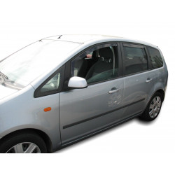 Window deflectors for FORD FOCUS C-MAX 5D 2003-2011 (+OT) 4pcs (front+rear)