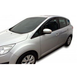 Window deflectors for FORD C-MAX 5D 2011-2019 (+OT) 4pcs (front+rear)