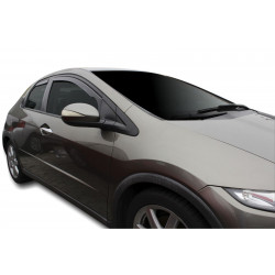 Window deflectors for HONDA CIVIC VIII 5D 2006-2012 HTB (+OT) 4pcs (front+rear)
