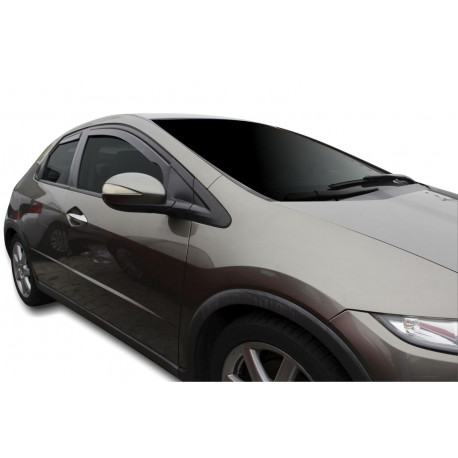 Window deflectors Window deflectors for HONDA CIVIC VIII 5D 2006-2012 HTB (+OT) 4pcs (front+rear) | races-shop.com
