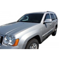 Window deflectors for JEEP GRAND CHEROKEE 5D 2004-2010 (+OT) 4pcs (front+rear)