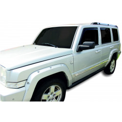 Window deflectors for JEEP COMMANDER 5D 2005-2010 (+OT) 4pcs (front+rear)