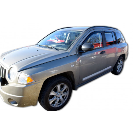 Window deflectors Window deflectors for JEEP COMPASS (I GEN) MK49 5D 2007-2017 (+OT) 4pcs (front+rear) | races-shop.com