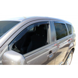 Window deflectors for MITSUBISHI OUTLANDER (II gen) 5D 2007-2012 (+OT) 4pcs (front+rear)
