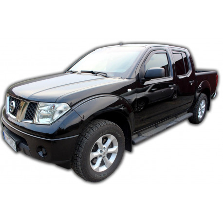Window deflectors Window deflectors for NISSAN NAVARA/PICK UP D40 III 4D 2005-2015 (+OT) 4pcs (front+rear) | races-shop.com