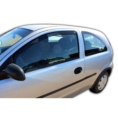 Window deflectors Window deflectors for OPEL CORSA C 3D 2000-2006 2pcs (front) | races-shop.com