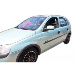 Window deflectors for OPEL CORSA C 5D 2000-2006 2pcs (front)