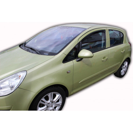 Window deflectors Window deflectors for OPEL CORSA D 2pcs (front) | races-shop.com