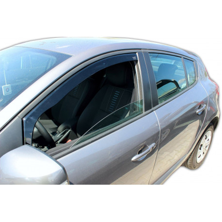 Window deflectors Window deflectors for RENAULT MEGANE III 5D 11/2008-2016 2pcs (front) | races-shop.com