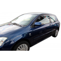 Window deflectors for TOYOTA COROLLA E12 3D 2002-2008 2pcs (front)