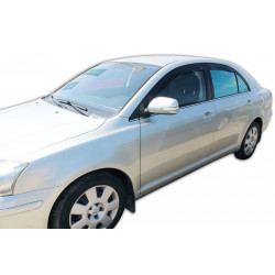 Window deflectors for TOYOTA AVENSIS II T25 4/5D 2003-2009 (+OT) sedan/htb 4pcs (front+rear)