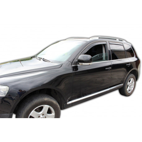 Window deflectors Window deflectors for VOLKSWAGEN TOUAREG 5D 2003-2011 (+OT) 4pcs (front+rear) | races-shop.com