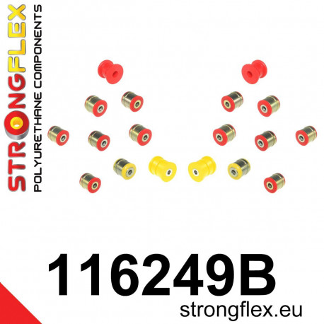 W140 (91-98) STRONGFLEX - 116249B: Rear suspension bush kit | races-shop.com
