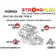 VIII (06-11) FK FN TYPE R STRONGFLEX - 086221B: Engine inserts mount kit | races-shop.com