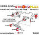 DC2 Type R (97-01) STRONGFLEX - 086196B: Front suspension bush kit | races-shop.com
