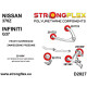Polyurethane bushings STRONGFLEX - 281964B: Front lower arm - rear bush | races-shop.com