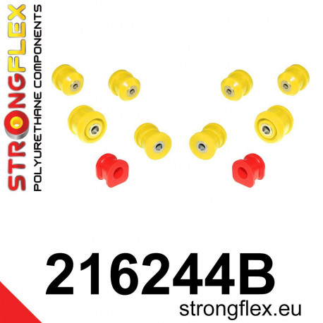 Polyurethane bushings STRONGFLEX - 216244B: Front suspension bush kit | races-shop.com