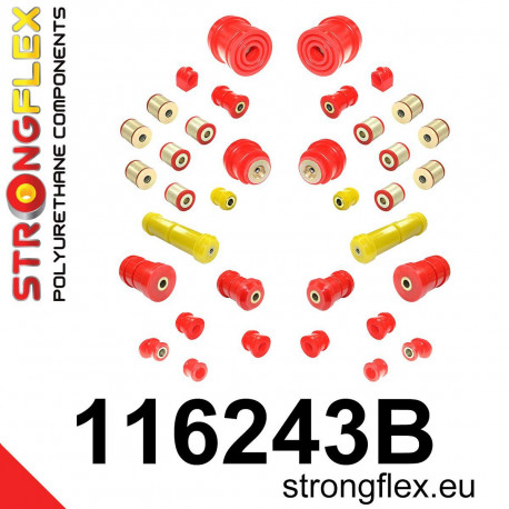 W210 STRONGFLEX - 116243B: Full suspension bush kit | races-shop.com