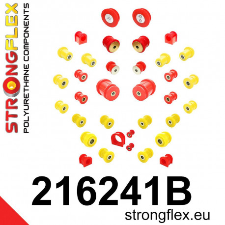 Polyurethane bushings STRONGFLEX - 216241B: Full suspension bush kit | races-shop.com
