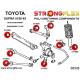 Supra III (86-93) STRONGFLEX - 211907A: Rear anti roll bar bush SPORT | races-shop.com