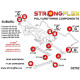 Polyurethane bushings STRONGFLEX - 271802B: Rear crossmember bush | races-shop.com