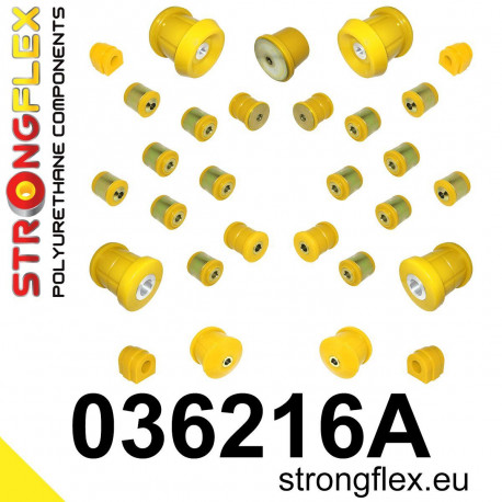 Polyurethane bushings STRONGFLEX - 036216A: Suspension bush kit SPORT | races-shop.com