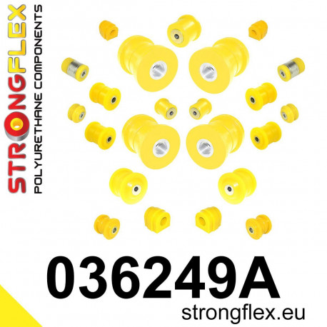 Polyurethane bushings STRONGFLEX - 036249A: Suspension bush kit SPORT | races-shop.com