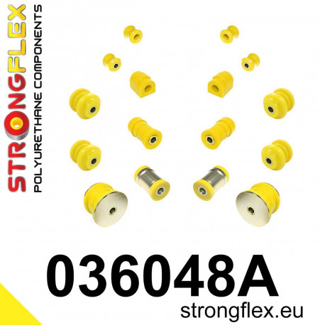 Polyurethane bushings STRONGFLEX - 036048A: Rear suspension bush kit SPORT | races-shop.com