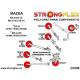NC (05-14) STRONGFLEX - 101691A: Rear lower - rear arm bush SPORT | races-shop.com