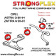 A T98 (99-05) STRONGFLEX - 131955A: Front anti roll bar bush SPORT | races-shop.com