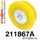 Polyurethane bushings STRONGFLEX - 211867A: Rear diff mount - rear bush SPORT | races-shop.com