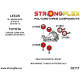 Polyurethane bushings STRONGFLEX - 211867A: Rear diff mount - rear bush SPORT | races-shop.com