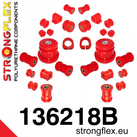 Polyurethane bushings STRONGFLEX - 136218B: Full suspension bush kit | races-shop.com
