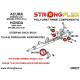 CRX del Sol (92-97) STRONGFLEX - 086201A: Steering rack mount bush kit SPORT | races-shop.com