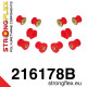 Polyurethane bushings STRONGFLEX - 216178B: Front suspension bush kit | races-shop.com