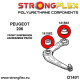206 (+) / 207 Compact / 207i (SD) (98-17) STRONGFLEX - 141563A: Front arm rear bush SPORT | races-shop.com