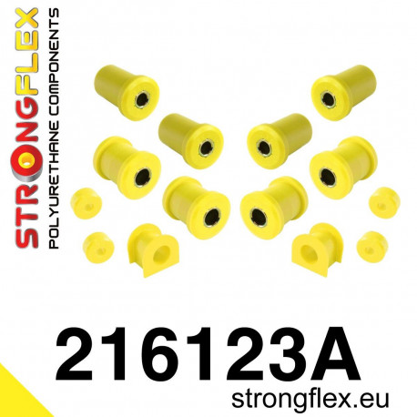 Polyurethane bushings STRONGFLEX - 216123A: Front suspension bush kit SPORT | races-shop.com
