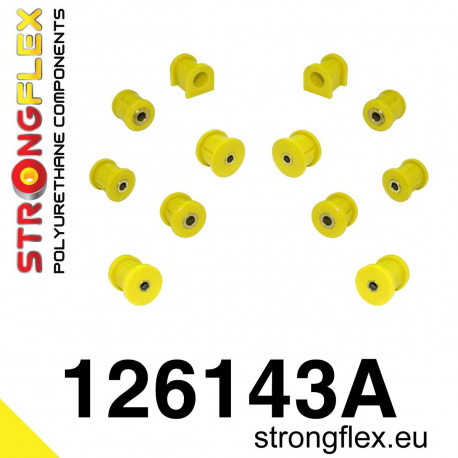 VII - VIII - IX (01-07) STRONGFLEX - 126143A: Rear suspension bush kit SPORT | races-shop.com