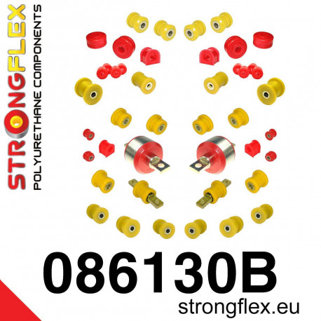 Polyurethane bushings STRONGFLEX - 086130B: Full suspension bush kit polyurethane | races-shop.com