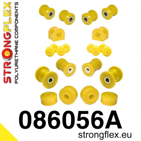 Polyurethane bushings STRONGFLEX - 086056A: Front suspension bush kit SPORT | races-shop.com