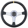3 spokes steering wheel Sparco P222, 345mm leather, black