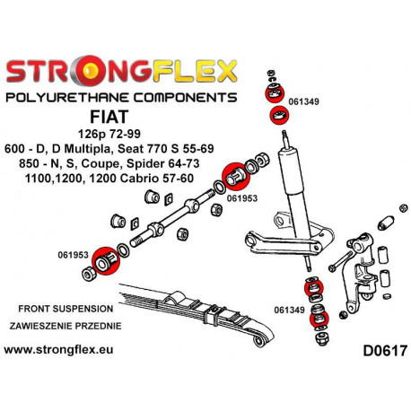 126p (72-99) STRONGFLEX - 061349B: Shock absorber mounting | races-shop.com