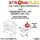 Seicento (98-08) STRONGFLEX - 061242A: Engine mount inserts SPORT | races-shop.com