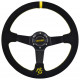 Promotions Steering wheel RACES Corsa, 350mm, suede, 90mm deep dish | races-shop.com