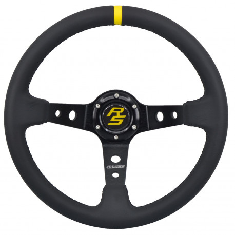 Promotions Steering wheel RACES Corsa, 350mm, ECO leather, 90mm deep dish | races-shop.com
