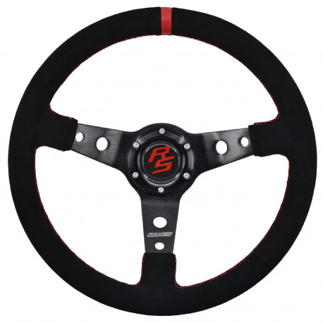 steering wheels Steering wheel RACES Corsa EVO, 350mm, suede, 65mm deep dish | races-shop.com